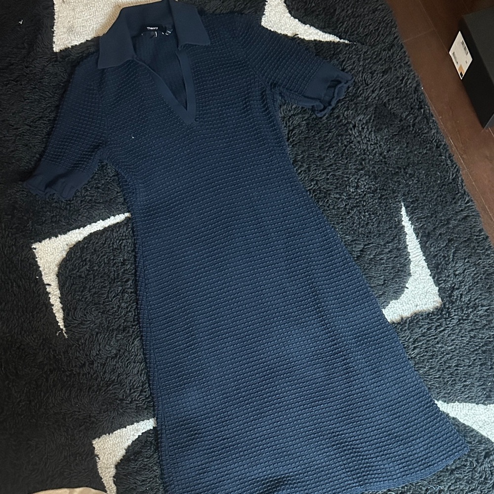 Theory waffle navy Dress